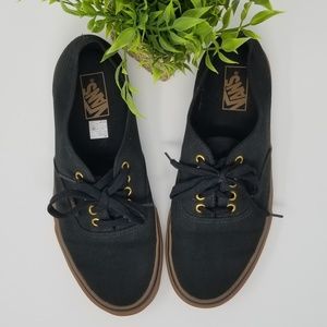 Vans Black with Brown Soles Size Men's 10